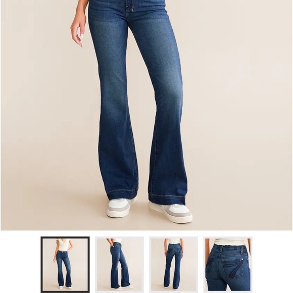 7 for All Mankind Dojo Trouser Stretch Jean Sz 24x32 - Picture 3 of 10